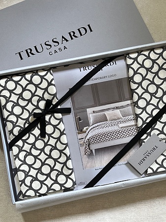 Постельное белье Trussardi CONTEMPORARY LOGO 240x220 grey