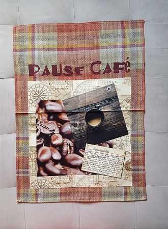 Кухонное полотенце Dreams CAFFE (244A-33) Pause cafe