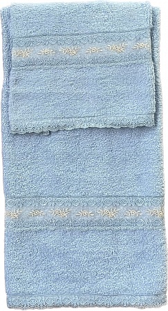 Комплект полотенец Sandri GLORIA  (2 шт.) голубое