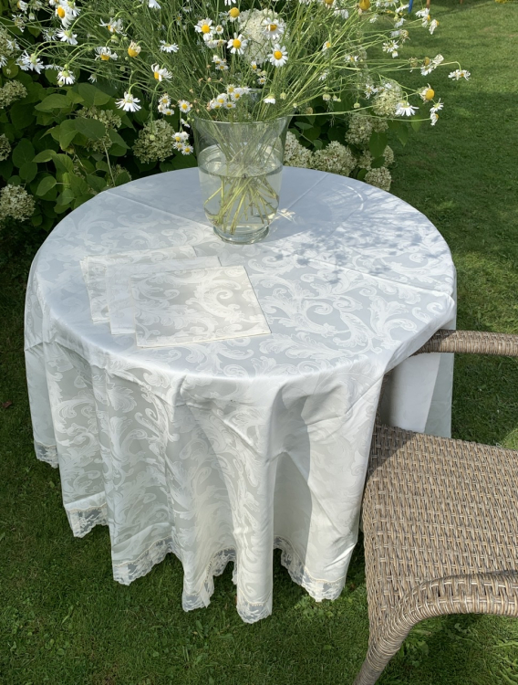 Скатерть круглая Palombella VALERIA GIOIELLO D.220x12