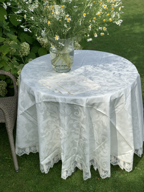 Скатерть круглая Palombella VALERIA GIOIELLO D.220x12