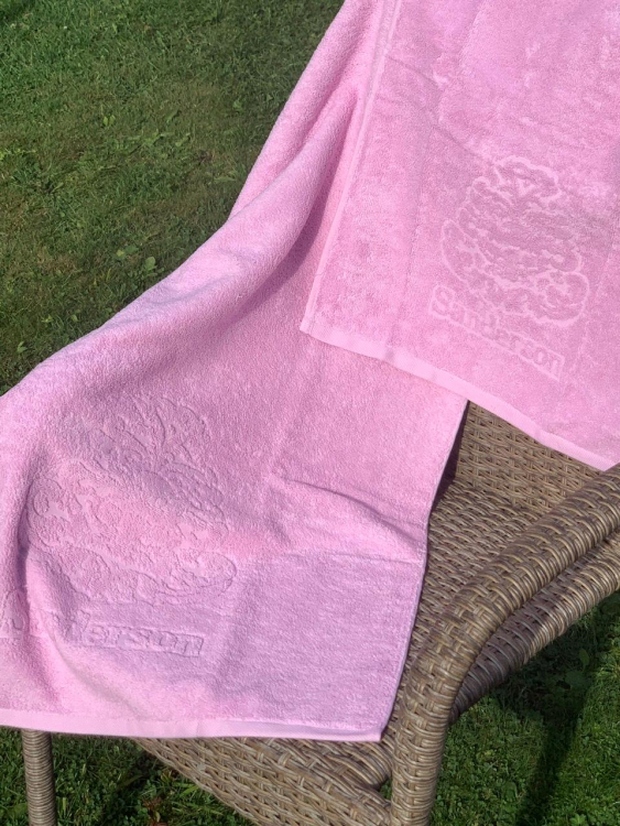 Полотенце банное Sanderson LOGO 100х150 PINK