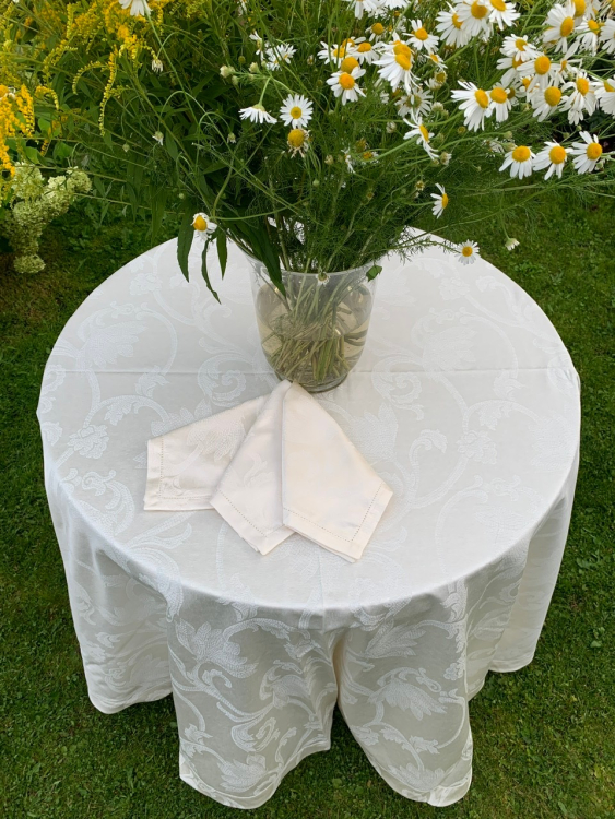 Скатерть круглая с салфетками Gamba 9895 Д.220