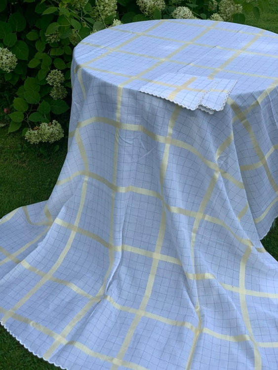 Скатерть овальная с салфетками Palombella RIO 180x270x12 OVALE (Gold)