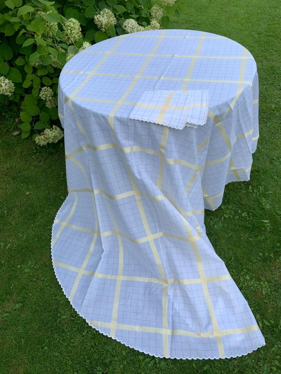 Скатерть овальная с салфетками Palombella RIO 180x270x12 OVALE (Gold)