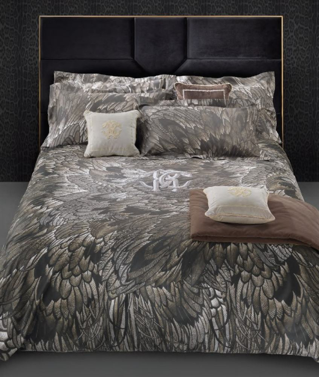 Постельное белье Roberto Cavalli PLUMAGE 240x220 CHOCOLATE