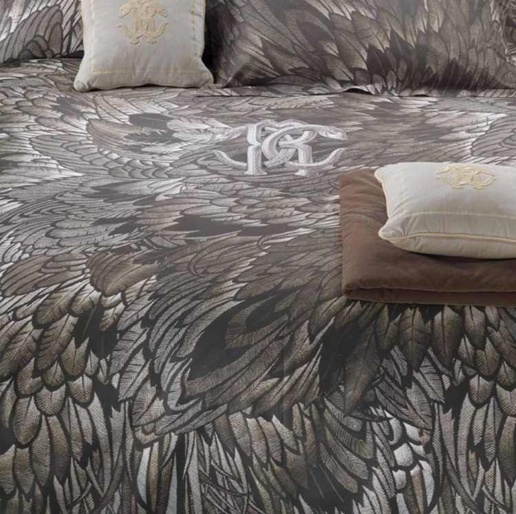 Постельное белье Roberto Cavalli PLUMAGE 240x220 CHOCOLATE