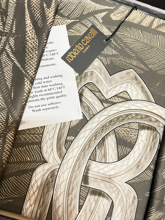 Постельное белье Roberto Cavalli PLUMAGE 240x220 CHOCOLATE