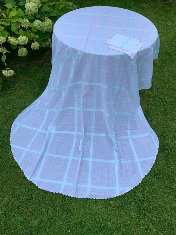 Скатерть овальная с салфетками Palombella RIO 180x270x12 OVALE (Verde)