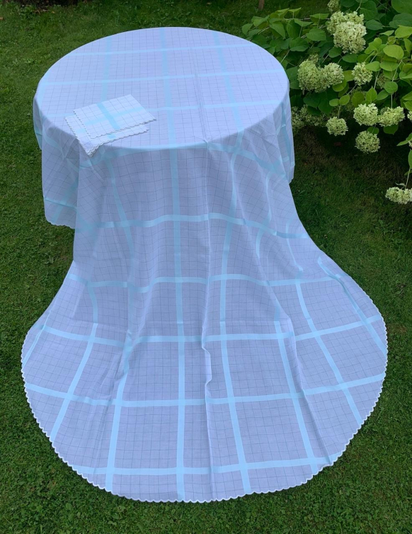 Скатерть овальная с салфетками Palombella RIO 180x270x12 OVALE (Verde)