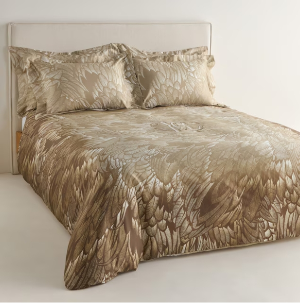 240x220 Постельное белье Roberto Cavalli PLUMAGE AVORIO
