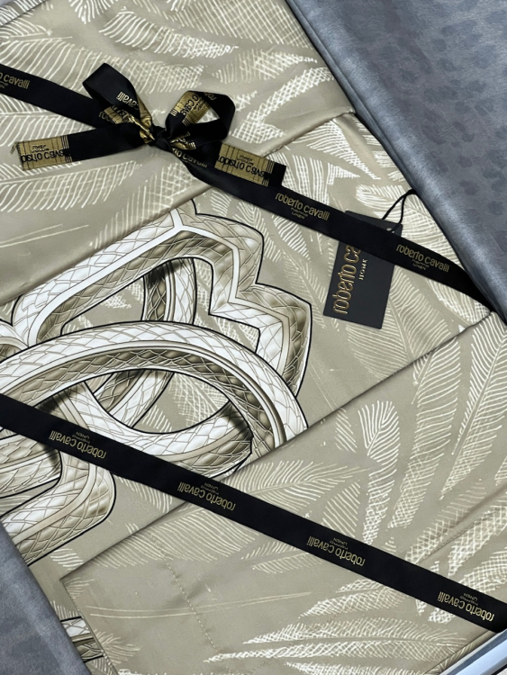 240x220 Постельное белье Roberto Cavalli PLUMAGE AVORIO