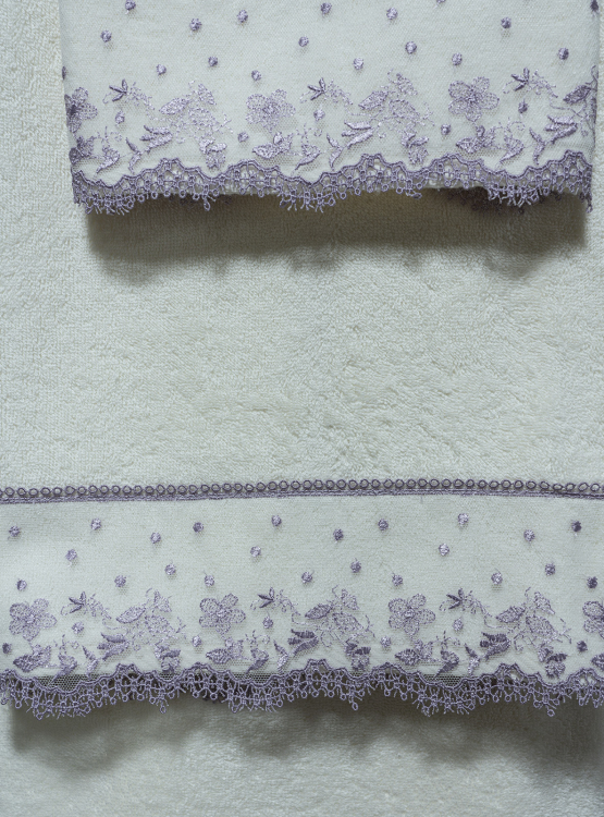 Комплект полотенец Sandri PRATO FIORITO (3 шт) lilla