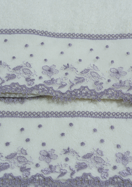 Комплект полотенец Sandri PRATO FIORITO (3 шт) lilla