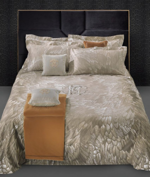 220x200 Постельное белье Roberto Cavalli PLUMAGE AVORIO