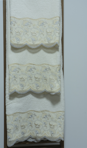 Комплект полотенец Sandri LACE (3 шт.) blu