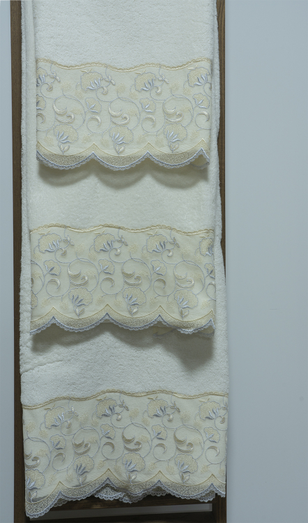 Комплект полотенец Sandri LACE (3 шт.) blu