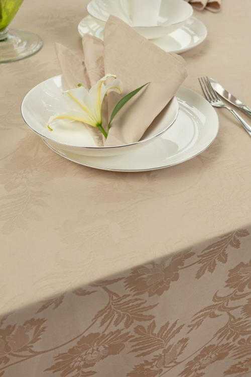 Скатерти с салфетками Vallesusa ARLES бежевые