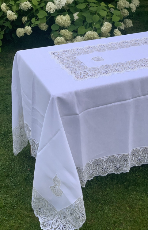 Эксклюзивная скатерть ESMERALDA 180x280x12