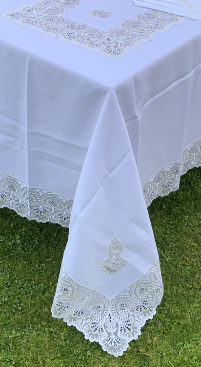 Эксклюзивная скатерть ESMERALDA 180x280x12