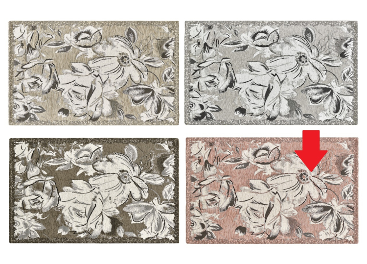 Коврик ASTER Rosa Jacquard