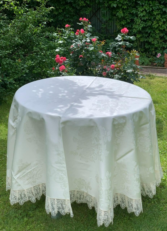 Скатерть круглая Palombella CARLA PIZZO D.200x12