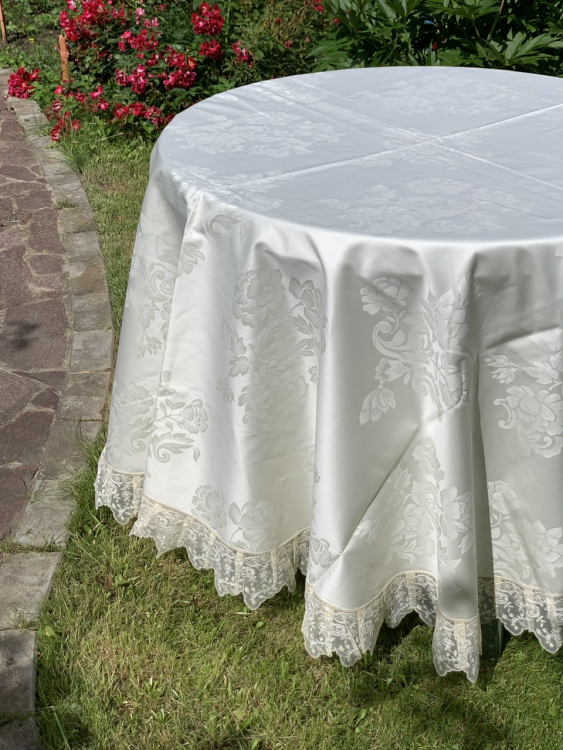 Скатерть круглая Palombella CARLA PIZZO D.200x12