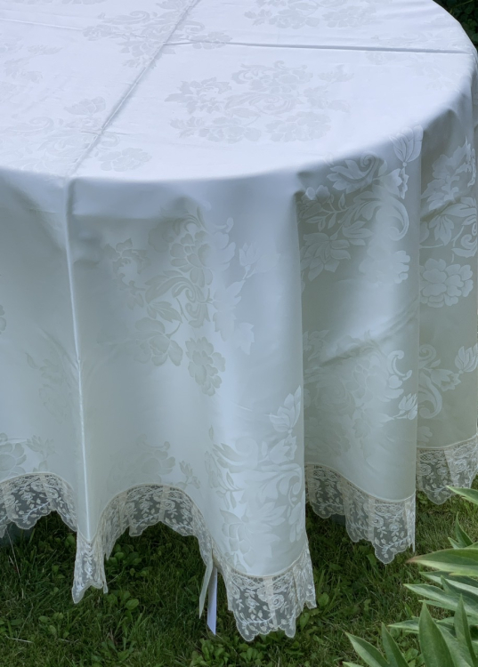 Скатерть круглая Palombella CARLA PIZZO D.200x12