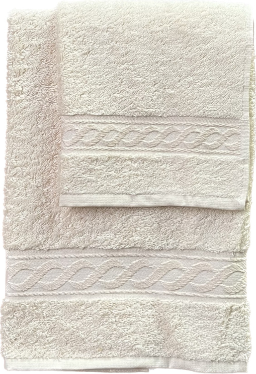 Комплект Palombella EGITTO Сливочный L (Махровый халат + 5 полотенец)