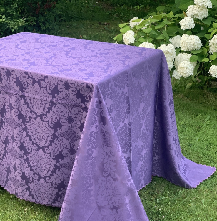 Скатерть Palombella DIJONE 180x280 +12 салфеток (фиолет)