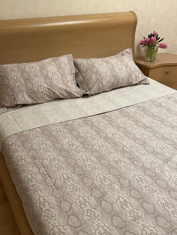 Постельное белье TAG PITONATO 220x200 Tortora бежевый