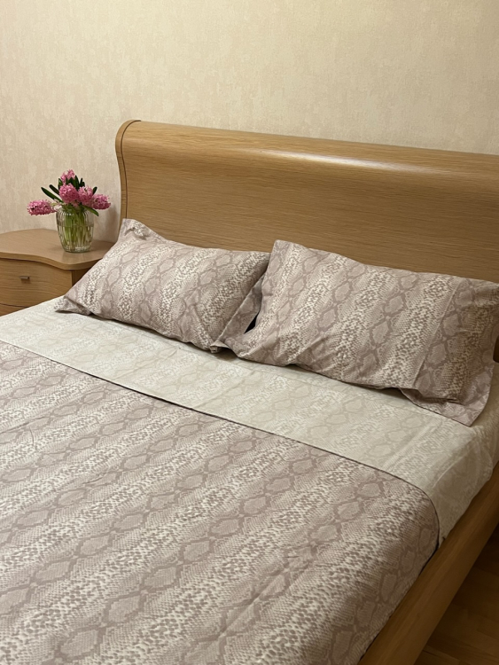 Постельное белье TAG PITONATO 220x200 Tortora бежевый