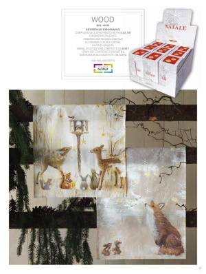 Комплект кухонных полотенец новогодние 50х75 (2 шт) WOOD