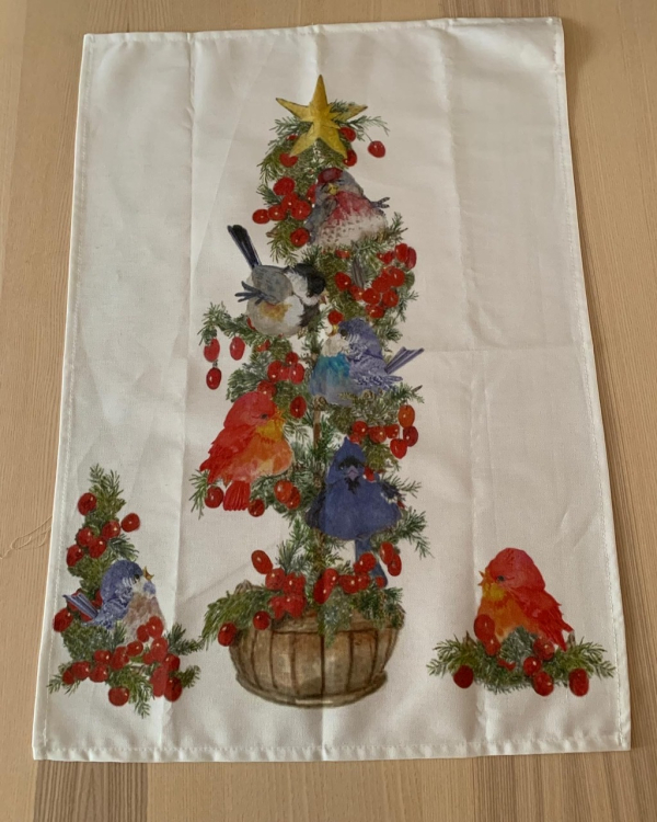 Подарочный набор кухонных полотенец (2 шт) новогодних 50х75 SPARROWS (18877)