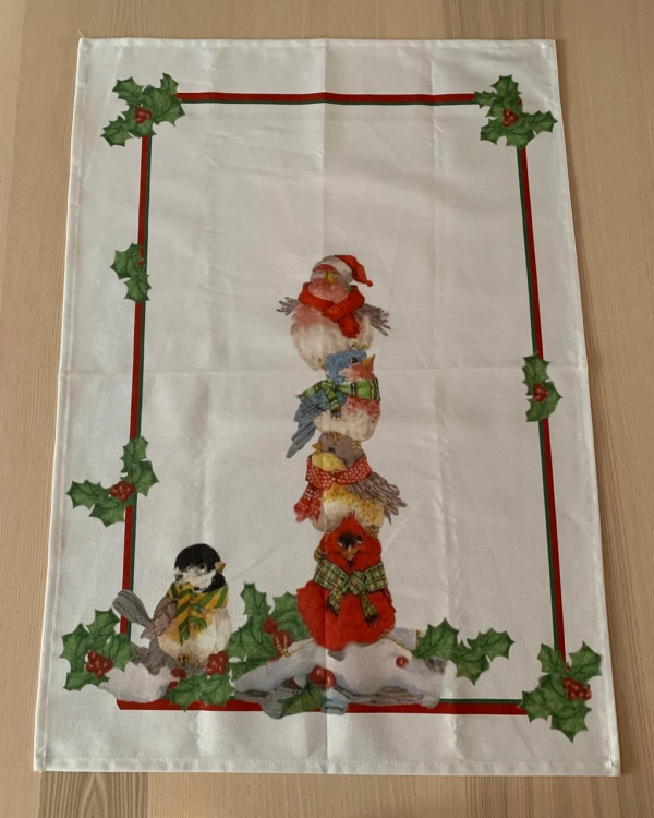 Подарочный набор кухонных полотенец (2 шт) новогодних 50х75 SPARROWS (18877)