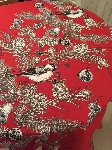 Новогодняя скатерть арт.3658 R 150x220