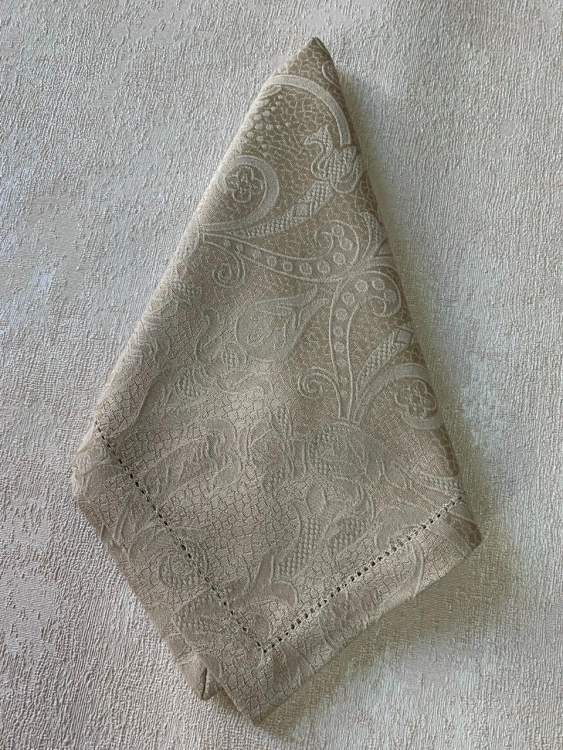 Скатерть с салфетками Gamba 9883 табак 160х180 +6 салфеток