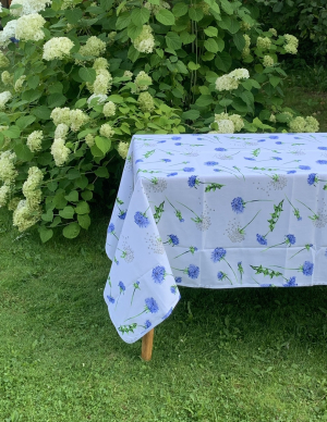 Скатерть AnnaMaria 150x230 SOFFIONE AZZURO