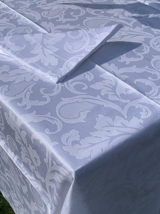 Скатерти с салфетками EmilioGatti FLORIDA белые