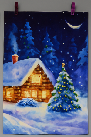 Кухонное полотенце 50х75 новогоднее CLASSIC