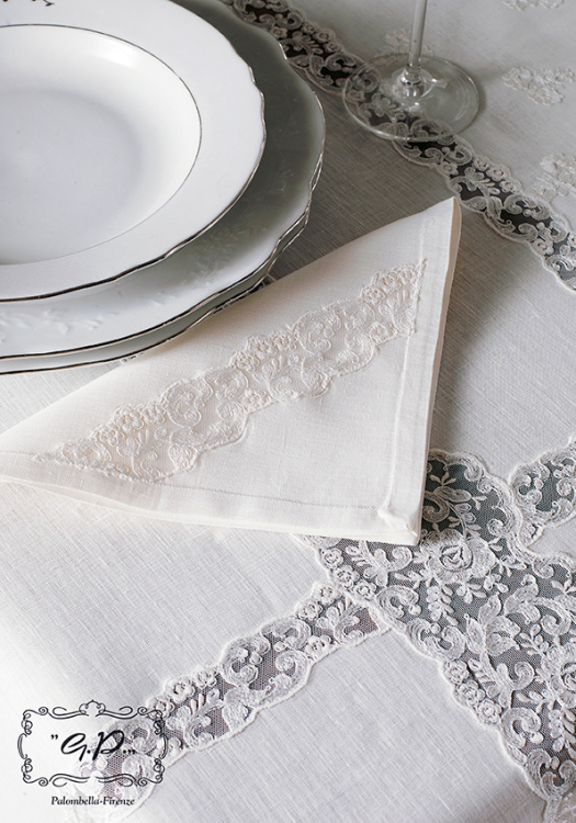 Эксклюзивная скатерть MICHELLE 180x400 +18 салфеток