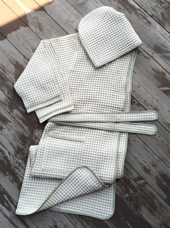 Халат вафельный Palombella NIDO (L) Ecru