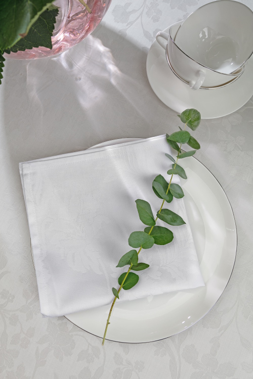 Скатерти с салфетками Vallesusa ARLES белые