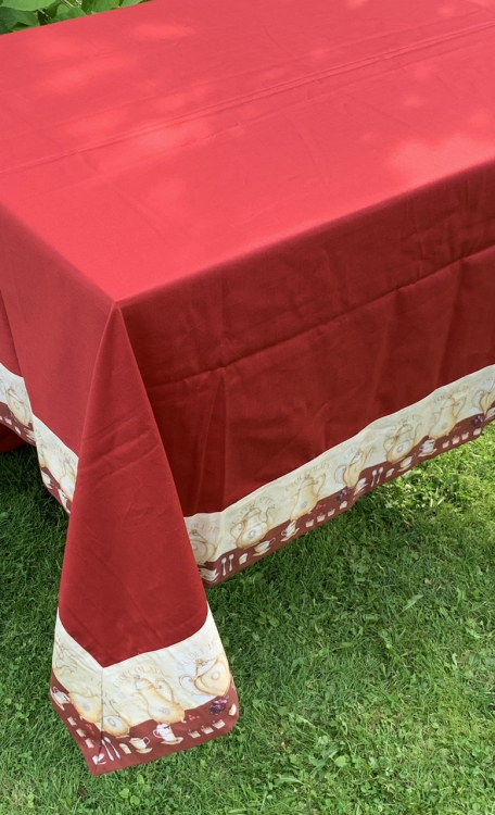 Скатерть с салфетками TagHouse 307 175x270х12 бордо