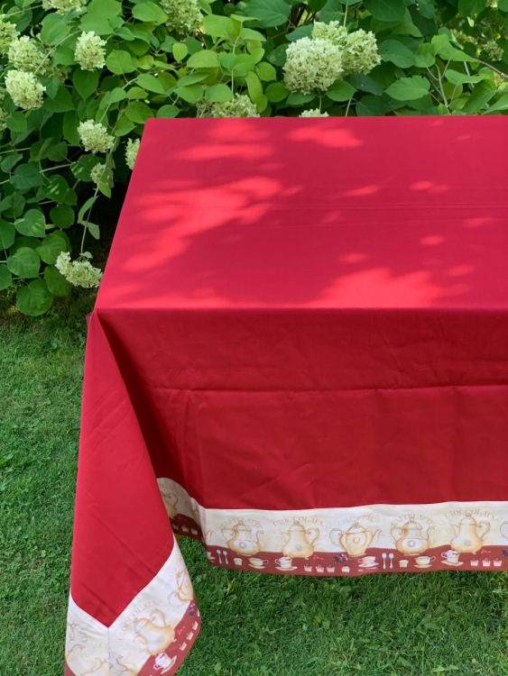 Скатерть с салфетками TagHouse 307 175x270х12 бордо