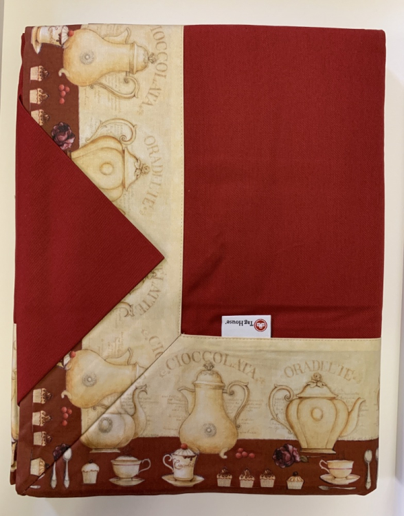 Скатерть с салфетками TagHouse 307 175x270х12 бордо