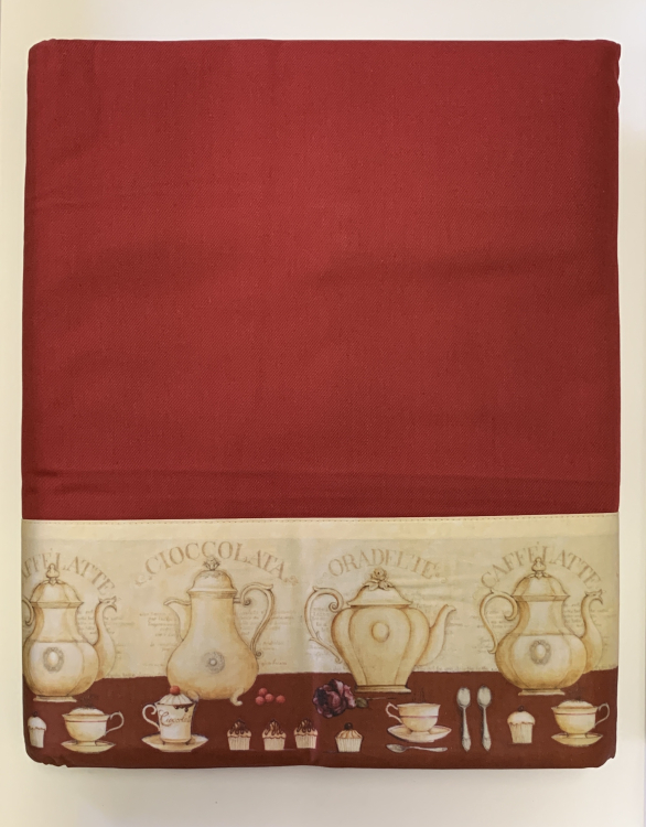 Скатерть с салфетками TagHouse 307 175x270х12 бордо