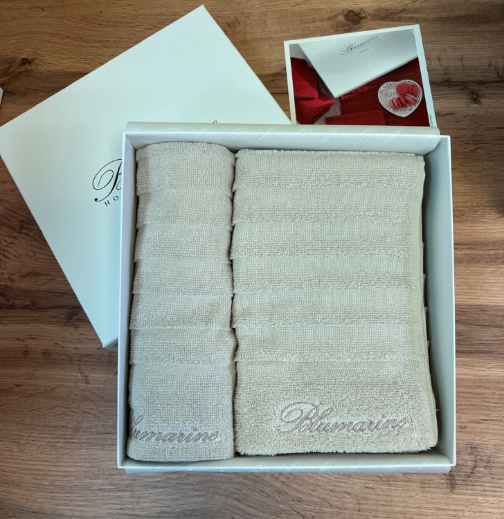Комплект полотенец Blumarine из 2 шт MADEMOISELLE  BEIGE
