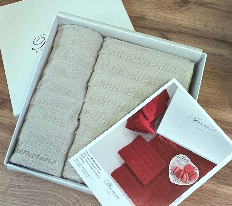 Комплект полотенец Blumarine из 2 шт MADEMOISELLE  BEIGE