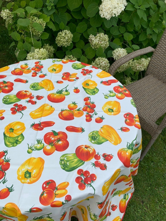 Скатерть Vallesusa VERDURA д.180 см, с пропиткой